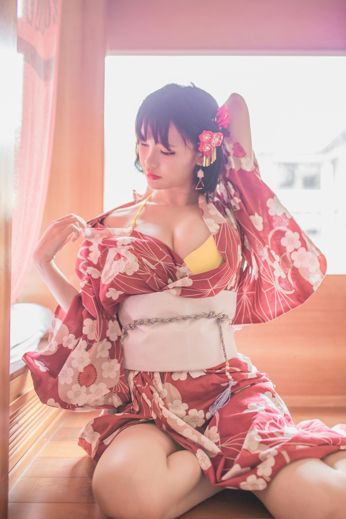 性感人气COSER Yoko宅夏Cos – 妹汤物语(和服)